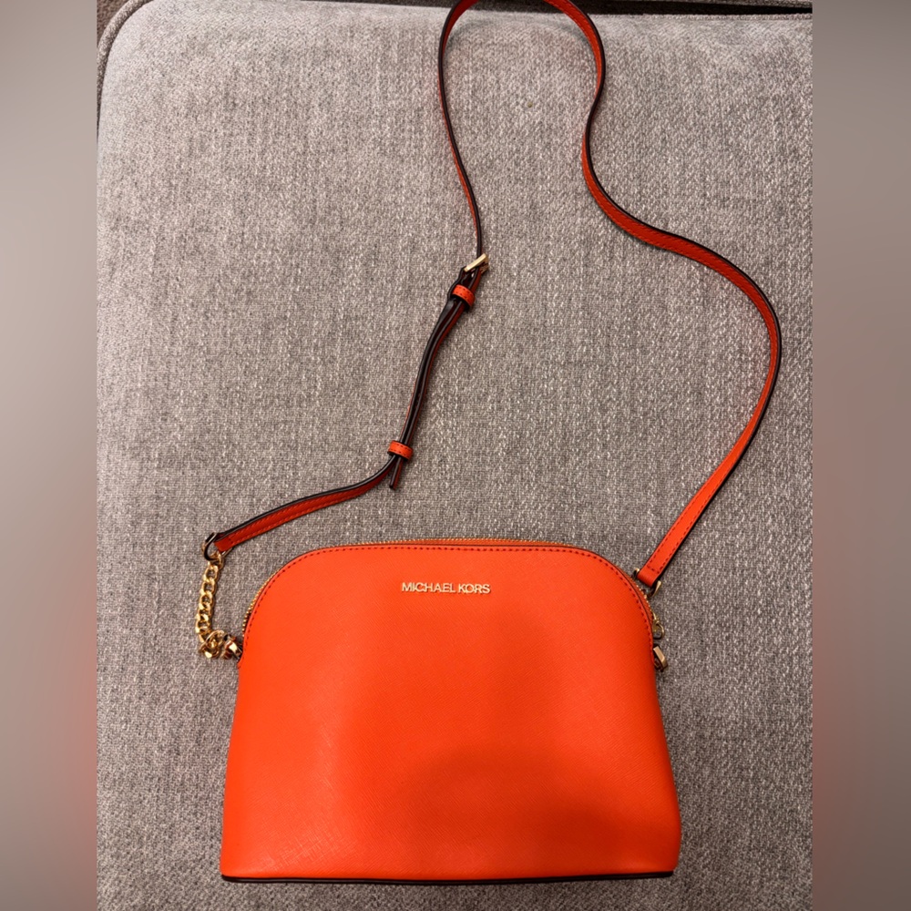Michael Kors Vibrant Orange Crossbody Bag